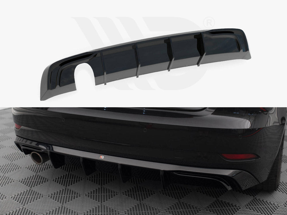 Rear Valance Audi A3 Sportback 8V Facelift (Version with one exhaust tip on single side) - Wayside Performance 