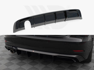 Rear Valance Audi A3 Sportback 8V Facelift (Version with one exhaust tip on single side) - Wayside Performance 