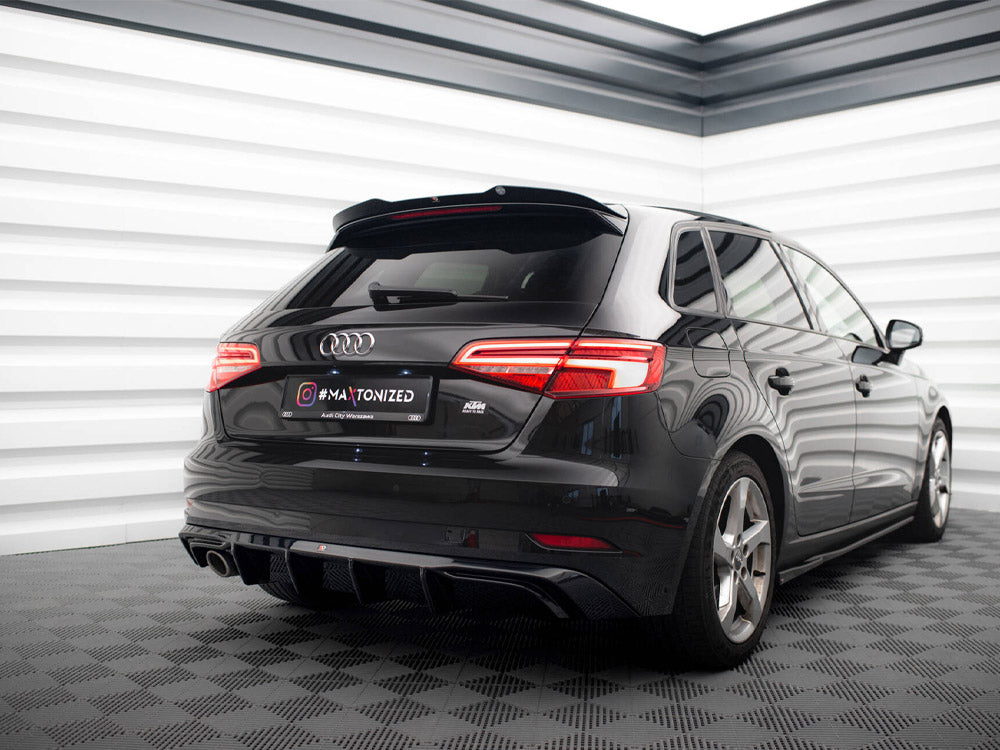 Rear Valance Audi A3 Sportback 8V Facelift (Version with one exhaust tip on single side) - Wayside Performance 
