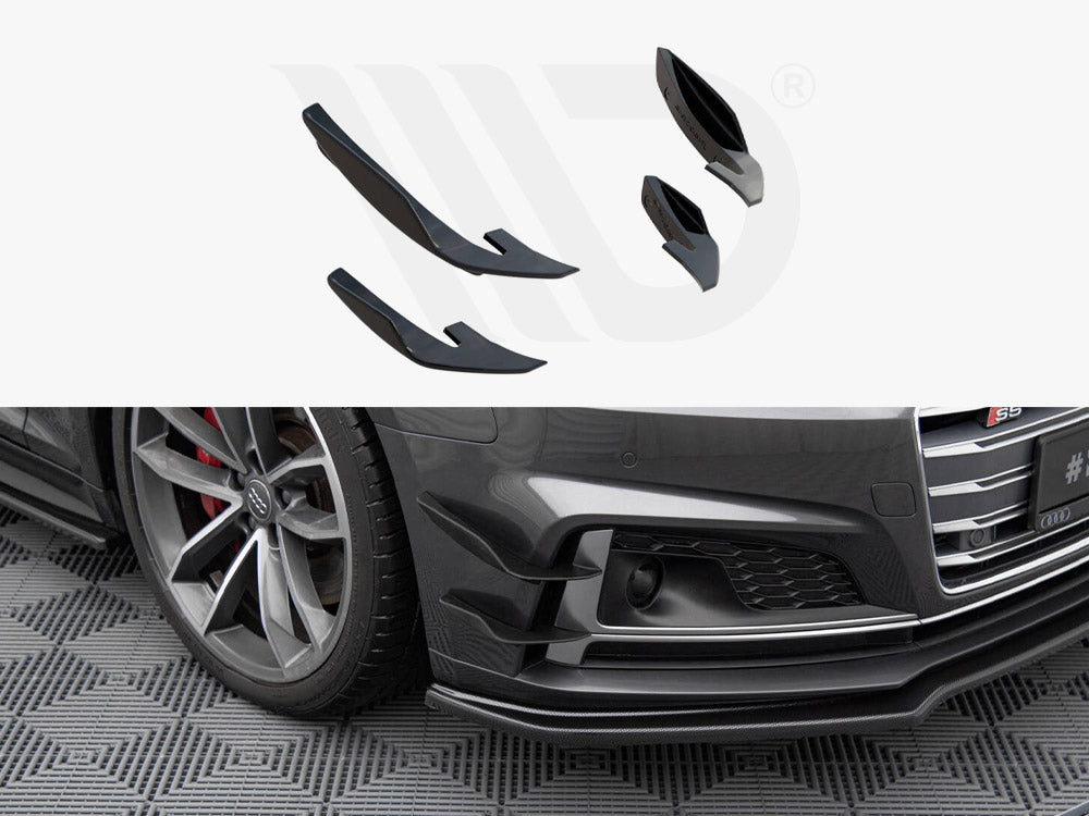 Front Bumper Wings (Canards) Audi S5 / A5 S-Line Coupe / Sportback F5 - Wayside Performance 