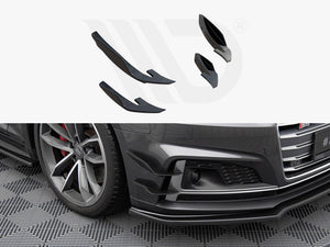 Front Bumper Wings (Canards) Audi S5 / A5 S-Line Coupe / Sportback F5 - Wayside Performance 