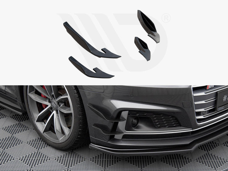 Front Bumper Wings (Canards) Audi S5 / A5 S-Line Coupe / Sportback F5 - Wayside Performance 