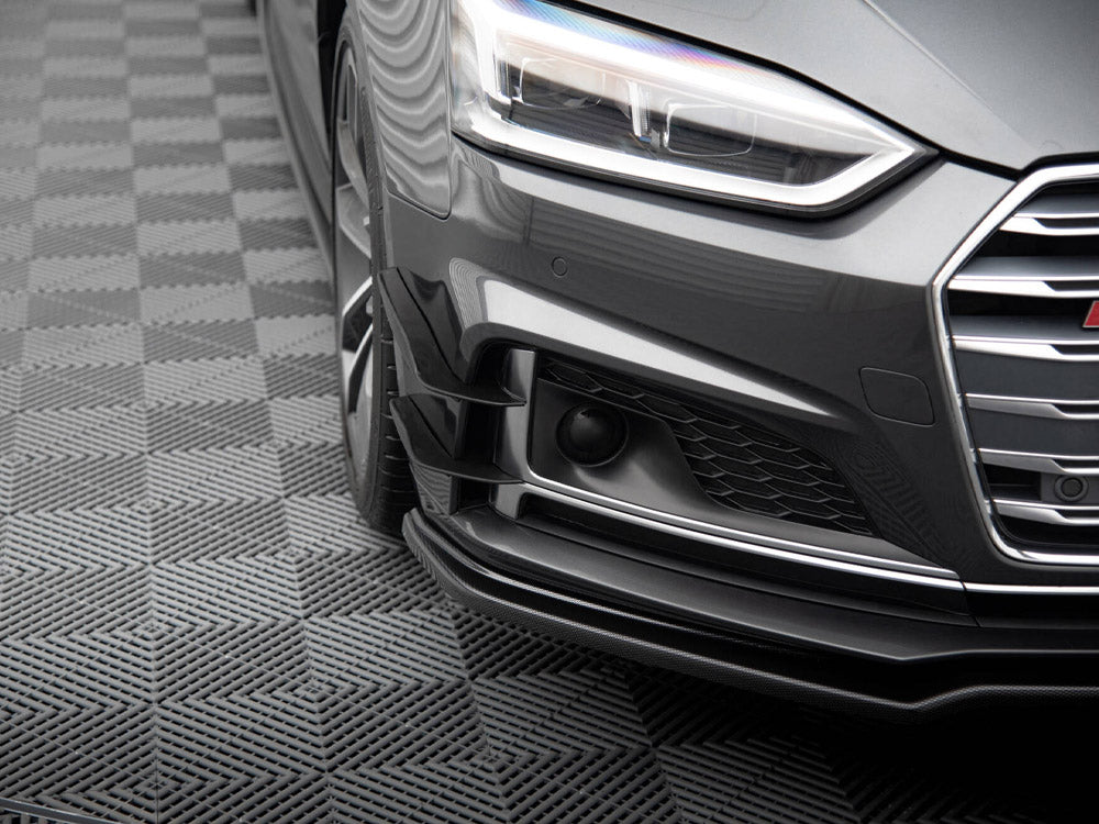 Front Bumper Wings (Canards) Audi S5 / A5 S-Line Coupe / Sportback F5 - Wayside Performance 