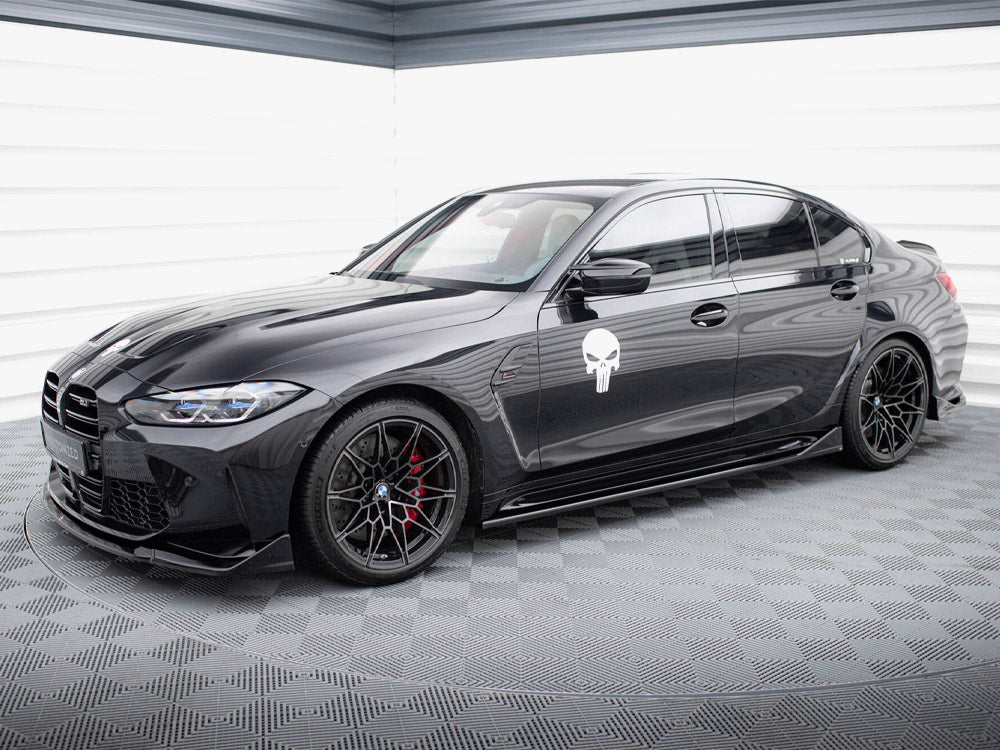 Side Skirts Diffusers V.3 CSL Look BMW M3 G80 - Wayside Performance 
