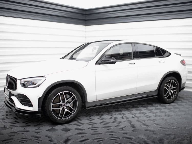 Side Skirts Diffusers V.3 Mercedes-Benz GLC Coupe AMG-Line C253 - Wayside Performance 