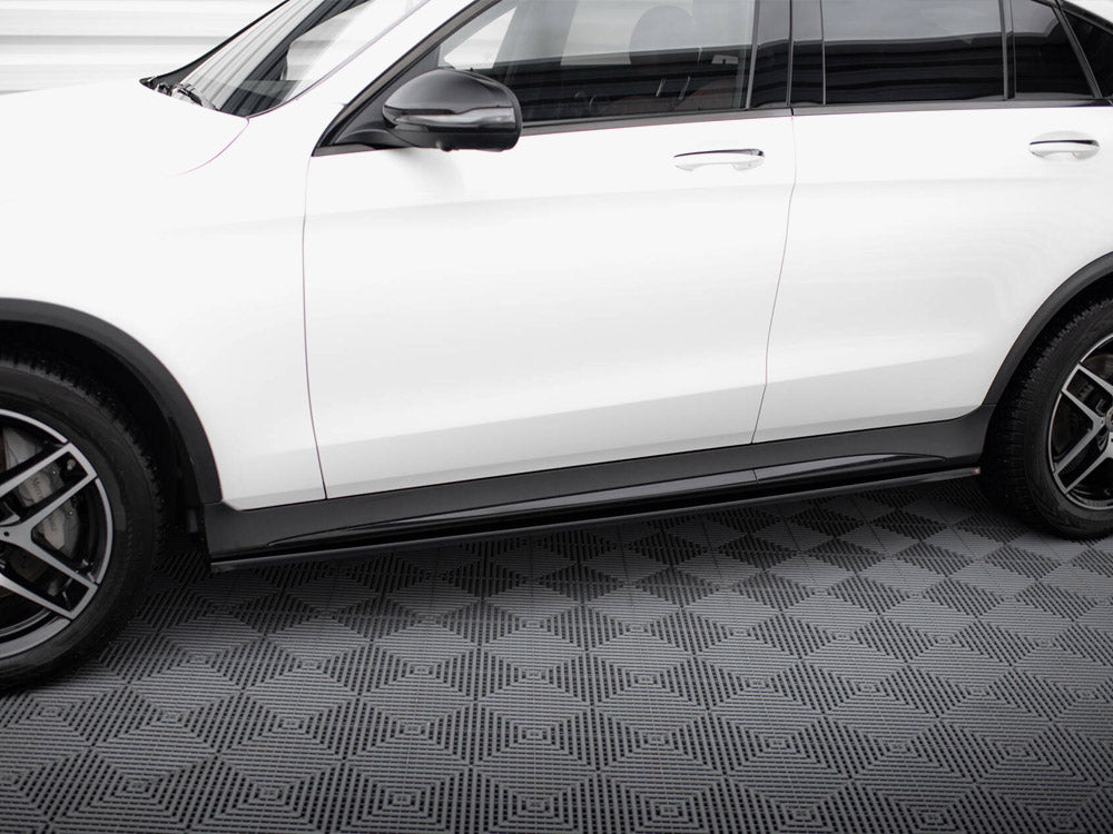 Side Skirts Diffusers V.3 Mercedes-Benz GLC Coupe AMG-Line C253 - Wayside Performance 