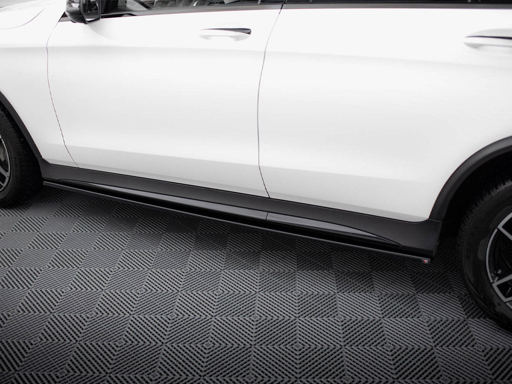 Side Skirts Diffusers V.3 Mercedes-Benz GLC Coupe AMG-Line C253 - Wayside Performance 