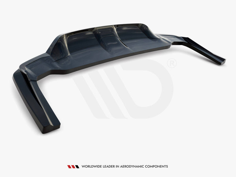 Central Rear Splitter (Vertical Bars) Mercedes-Benz GLE Coupe AMG-Line C292 - Wayside Performance 