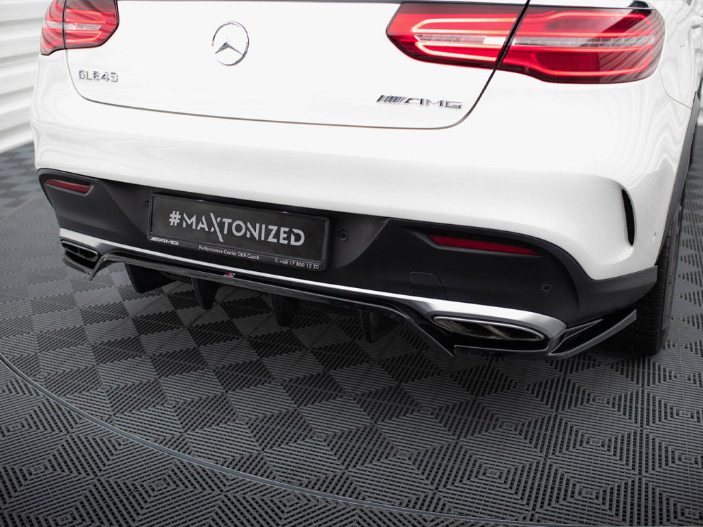 Central Rear Splitter (Vertical Bars) Mercedes-Benz GLE Coupe AMG-Line C292 - Wayside Performance 