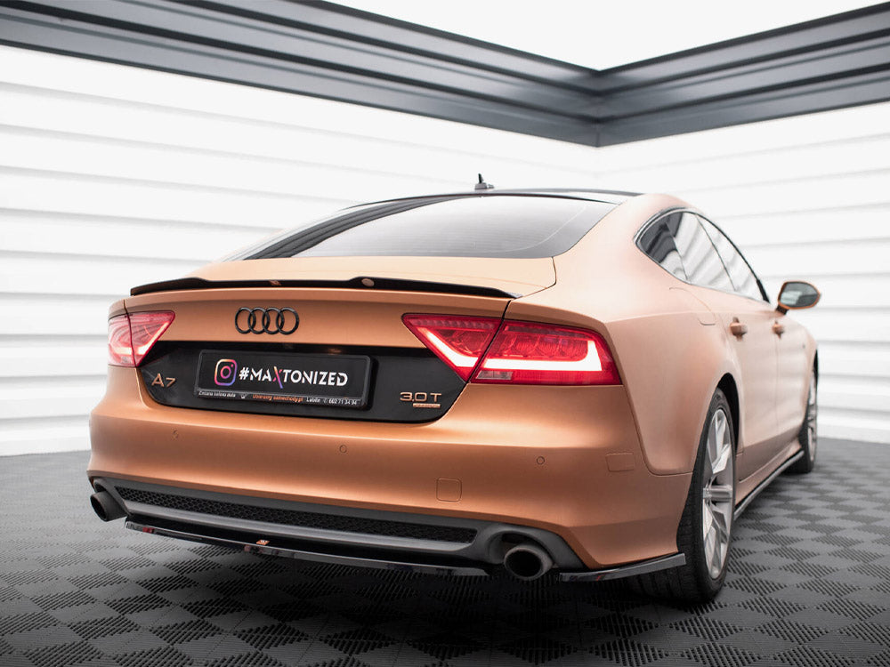 Central Rear Splitter Audi A7 C7 - Wayside Performance 