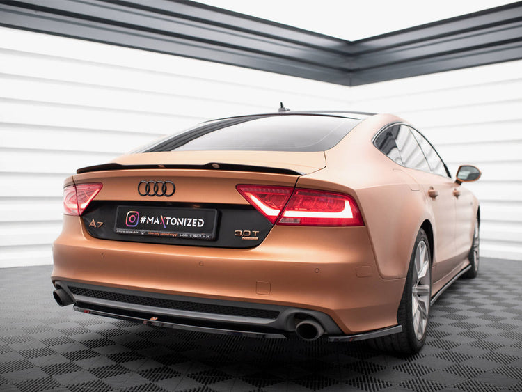 Central Rear Splitter Audi A7 C7 - Wayside Performance 
