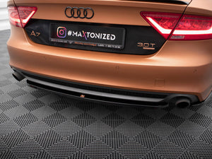 Central Rear Splitter Audi A7 C7 - Wayside Performance 