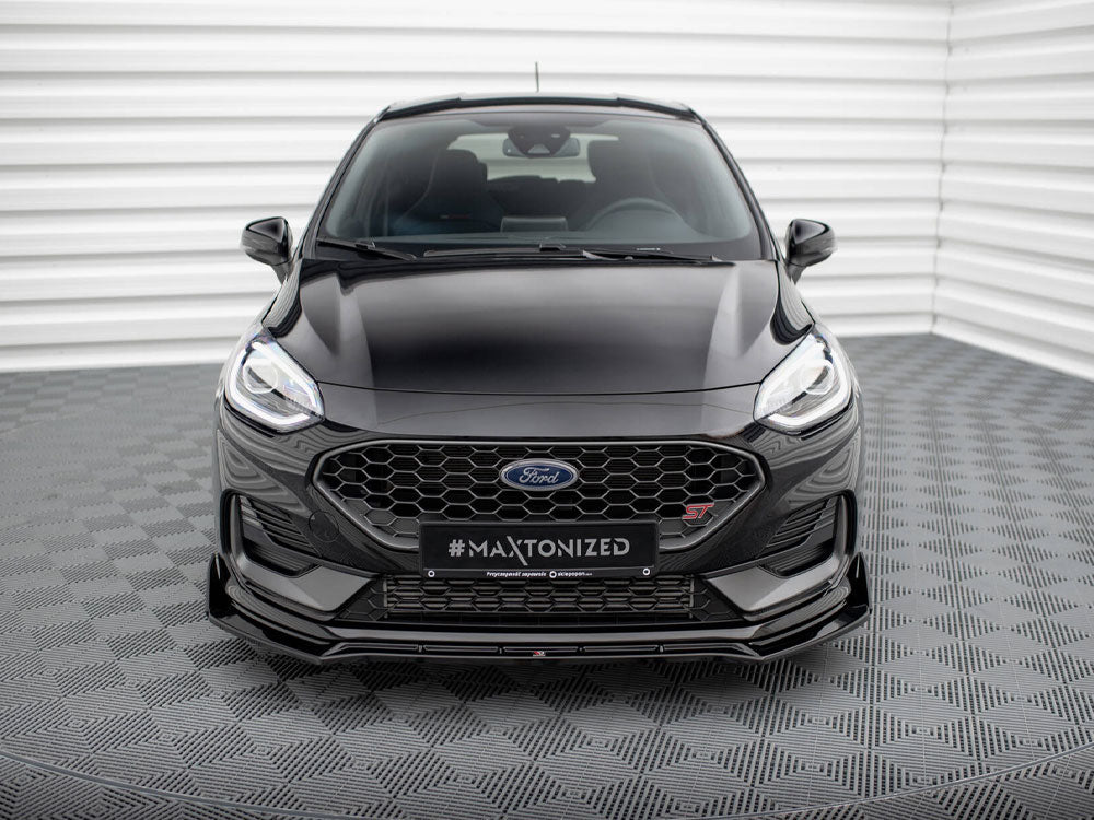 Front Splitter V.4 + Flaps Ford Fiesta ST / ST-Line Mk8 Facelift - Wayside Performance 