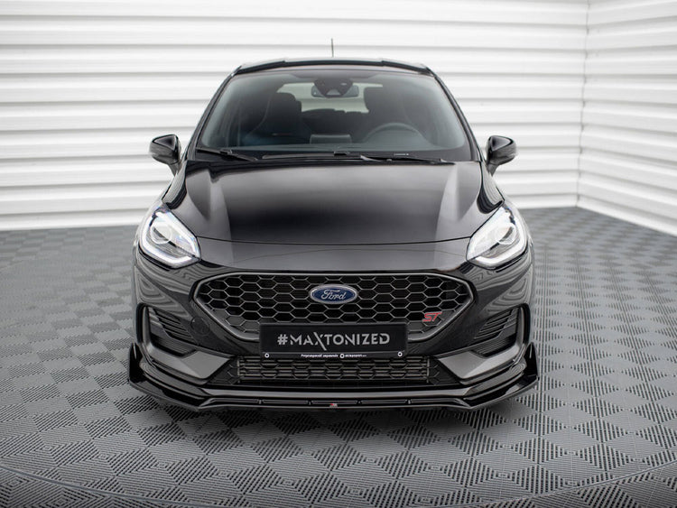 Front Splitter V.4 + Flaps Ford Fiesta ST / ST-Line Mk8 Facelift - Wayside Performance 