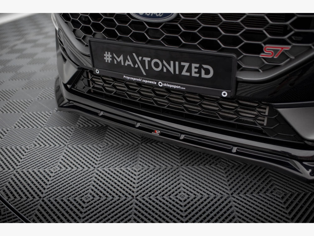 Front Splitter V.4 + Flaps Ford Fiesta ST / ST-Line Mk8 Facelift - Wayside Performance 