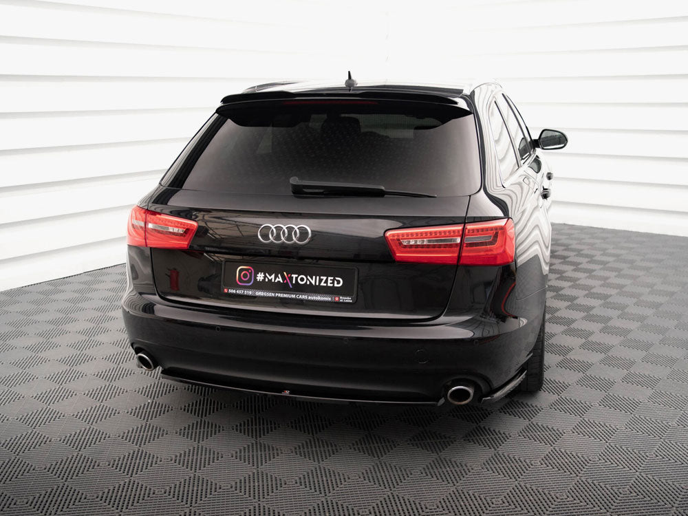 Central Rear Splitter Audi A6 Avant C7 - Wayside Performance 