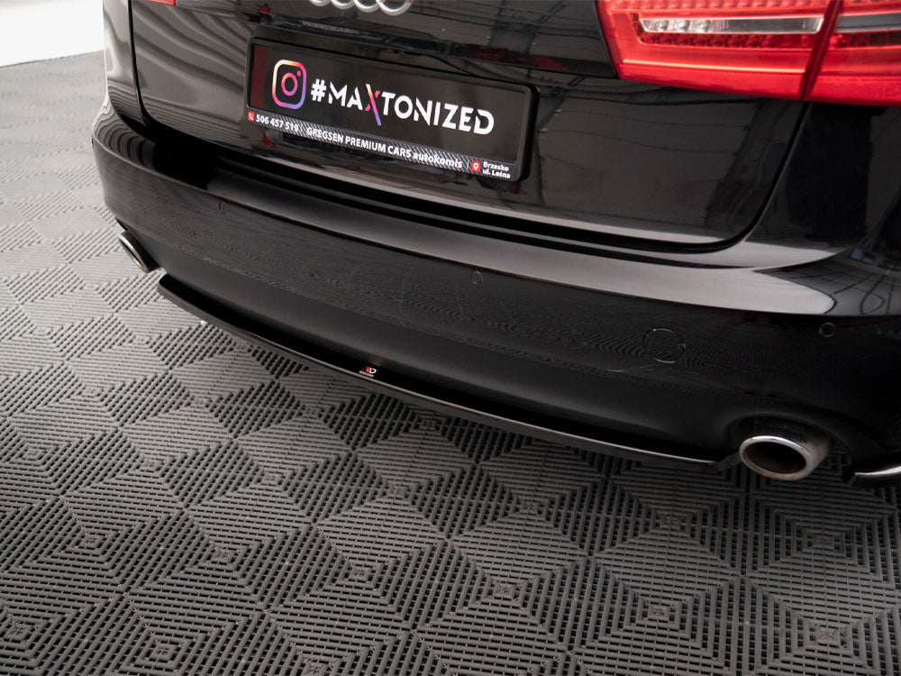 Central Rear Splitter Audi A6 Avant C7 - Wayside Performance 