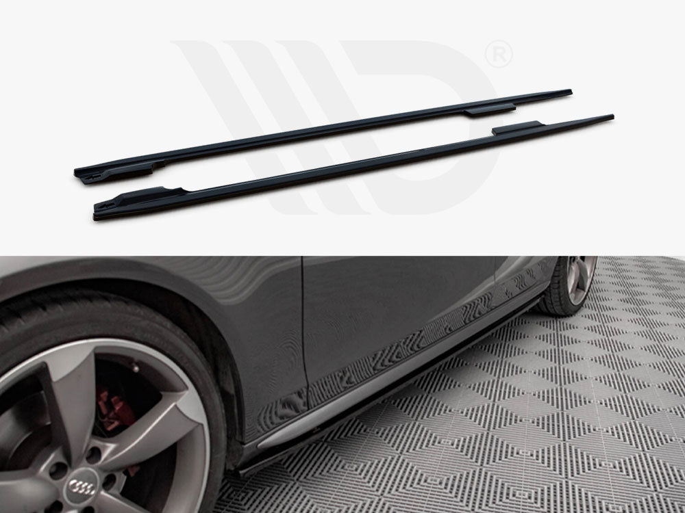 Side Skirts Diffusers V.2 Audi A4 / A4 S-Line / S4 B8 - Wayside Performance 