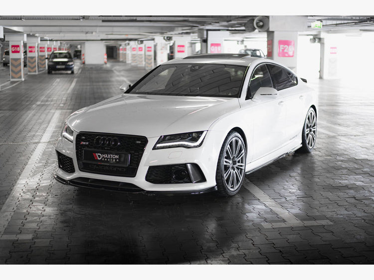Front Splitter V.4 Audi RS7 C7 Facelift - Wayside Performance 