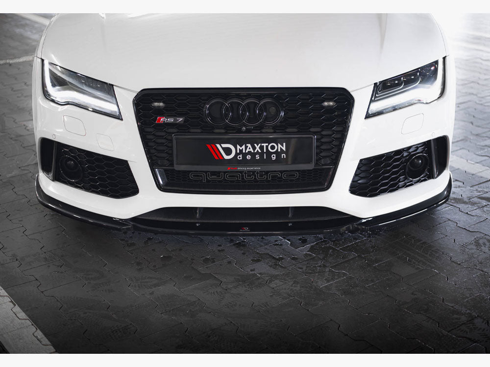 Front Splitter V.4 Audi RS7 C7 Facelift - Wayside Performance 