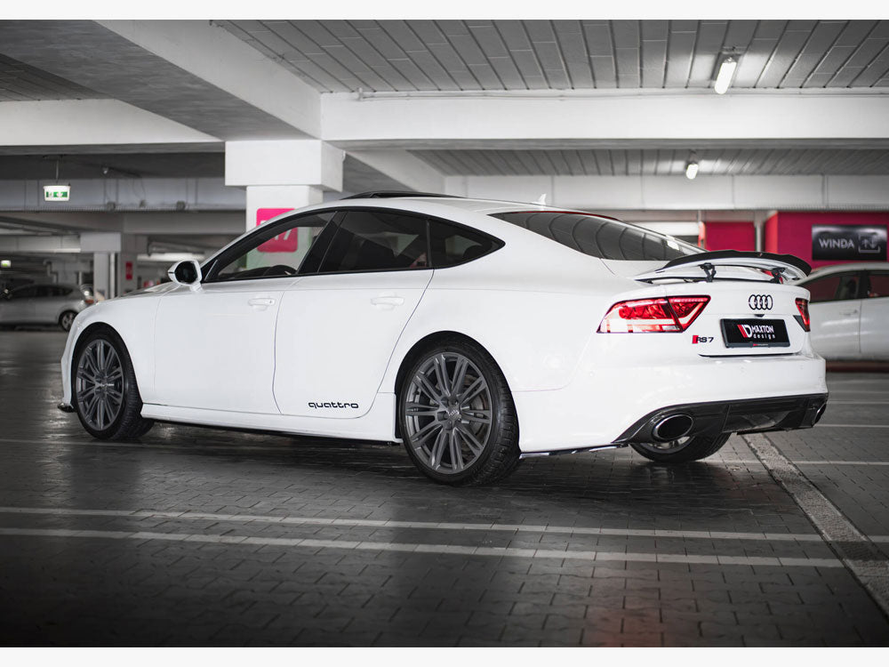 Side Skirts Diffusers V.2 Audi RS7 C7 Facelift - Wayside Performance 