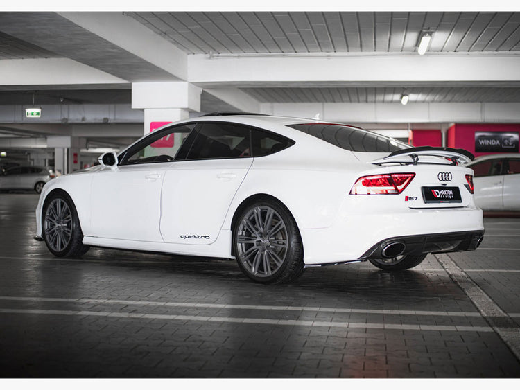 Side Skirts Diffusers V.2 Audi RS7 C7 Facelift - Wayside Performance 