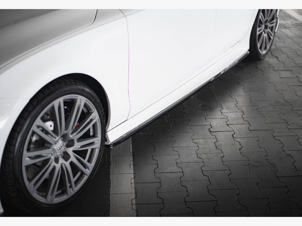 Side Skirts Diffusers V.2 Audi RS7 C7 Facelift - Wayside Performance 