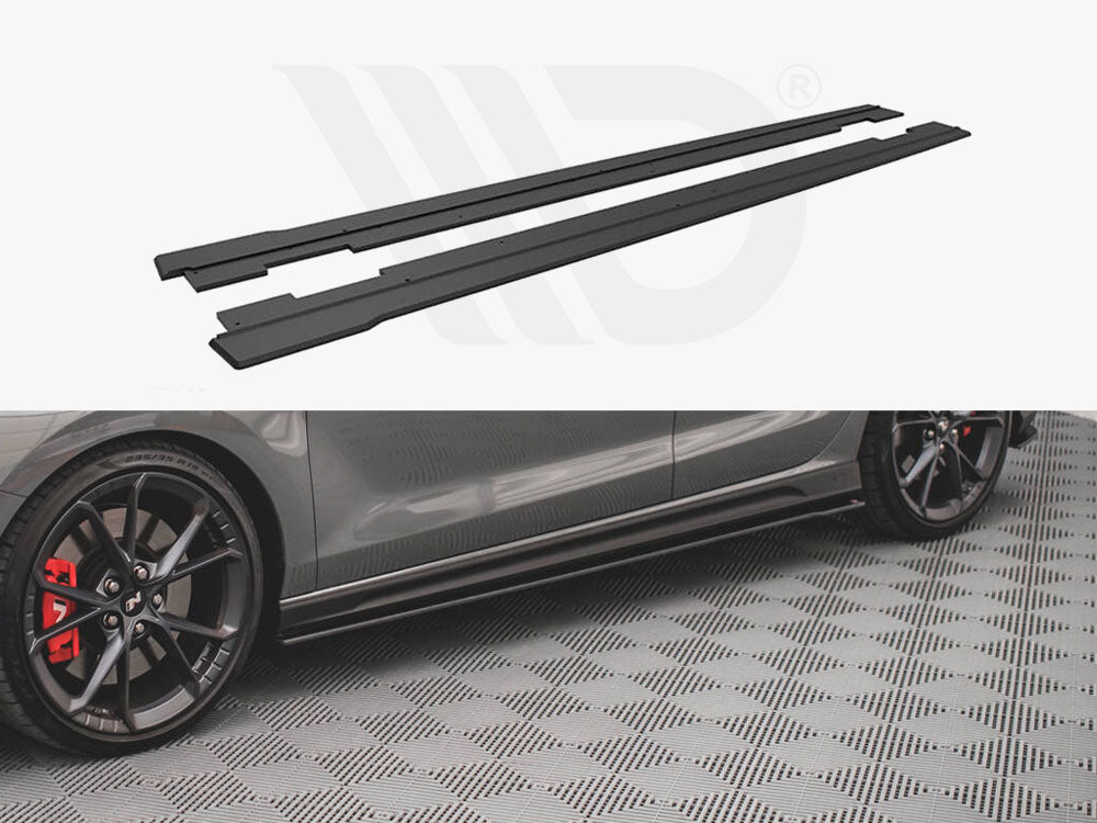 Street PRO Side Skirts Diffusers V.2 Hyundai I30 N Mk3 / Mk3 FL - Wayside Performance 