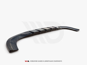 Central Rear Splitter (Vertical Bars) Mercedes-Benz A Hatchback AMG Line W177 - Wayside Performance 