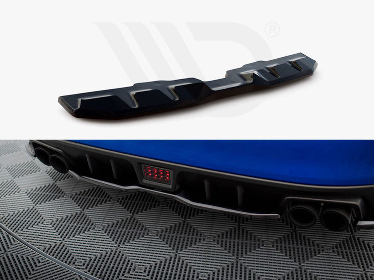 Central Rear Splitter V.2 Subaru WRX STI Mk1 - Wayside Performance 