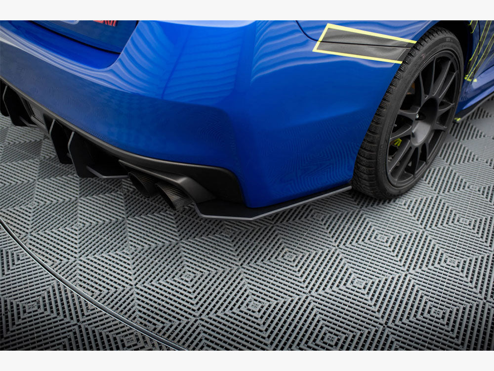 Street Pro Rear Side Splitters Subaru WRX STI Mk1 - Wayside Performance 