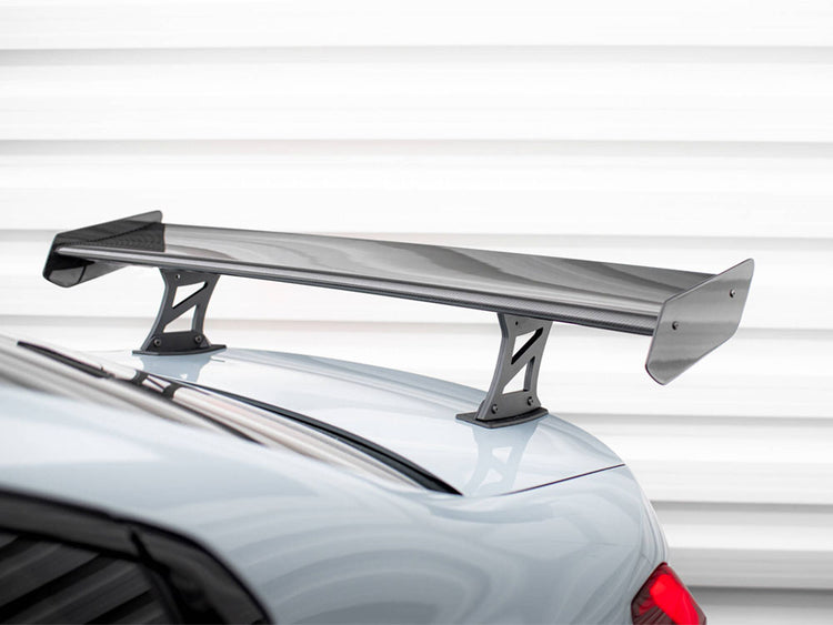 Carbon Spoiler With Internal Brackets Uprights BMW M3 G80 - Wayside Performance 