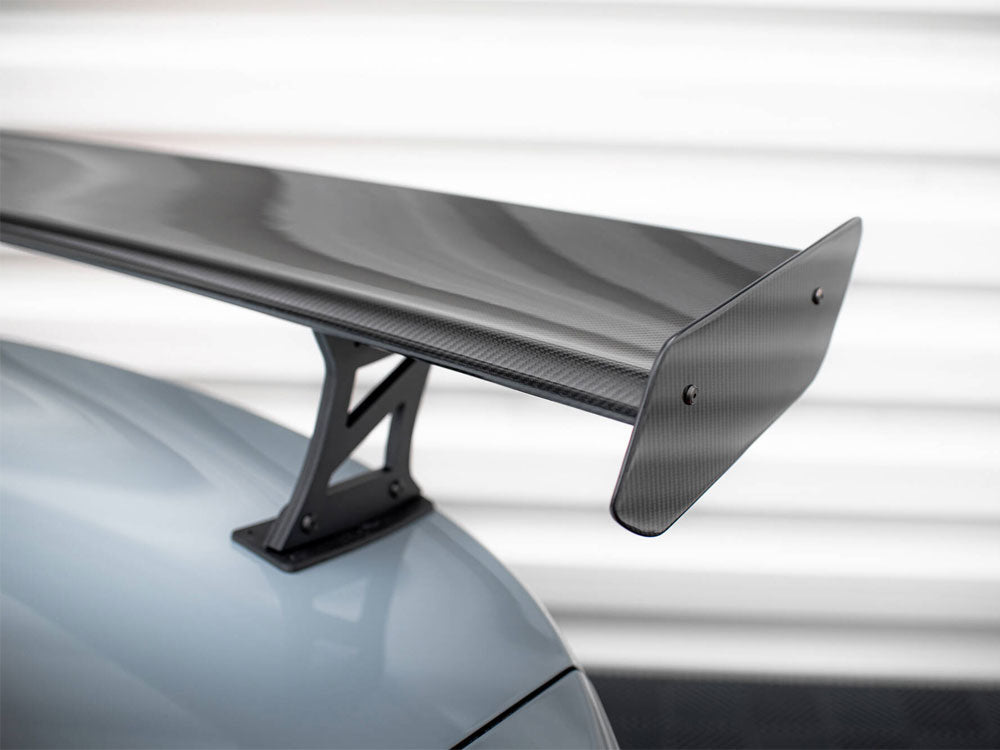 Carbon Spoiler With Internal Brackets Uprights BMW M3 G80 - Wayside Performance 