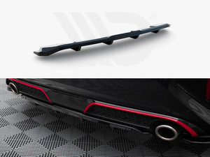 Central Rear Splitter (Vertical Bars) Kia Ceed GT Mk3 Facelift - Wayside Performance 