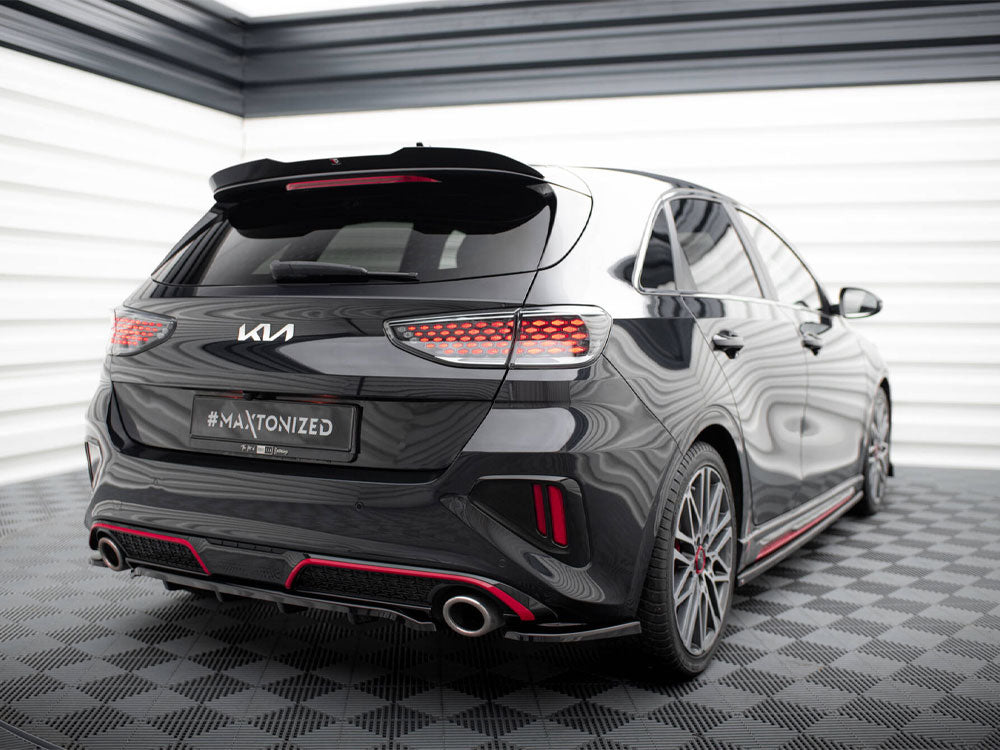 Central Rear Splitter (Vertical Bars) Kia Ceed GT Mk3 Facelift - Wayside Performance 