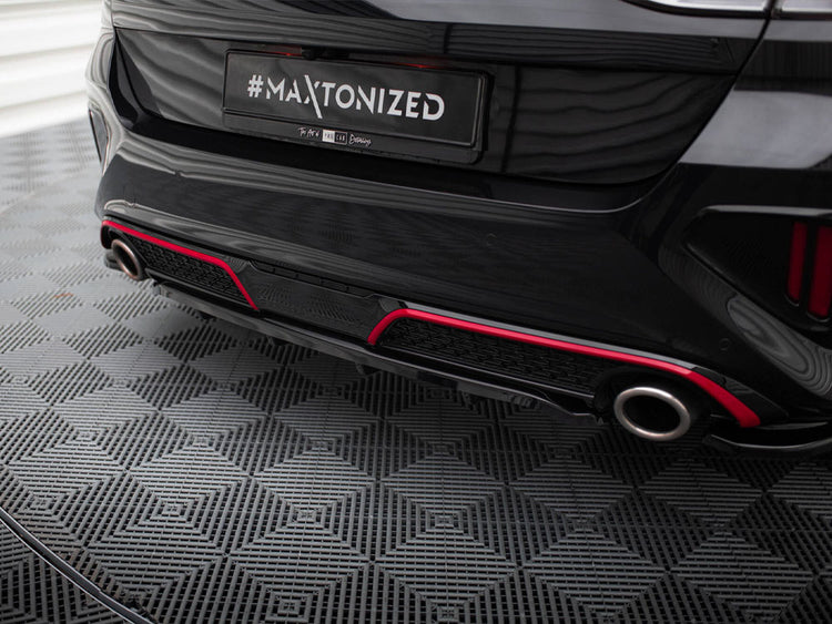 Central Rear Splitter (Vertical Bars) Kia Ceed GT Mk3 Facelift - Wayside Performance 