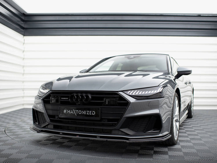 Front Splitter V.2 Audi A7 C8 S-line / S7 C8 (2017-) - Wayside Performance 