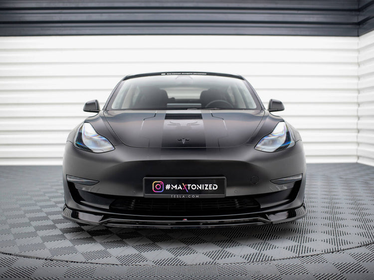 Front Splitter V.3 Tesla Model 3 - Wayside Performance 