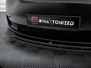Front Splitter V.3 Tesla Model 3 - Wayside Performance 