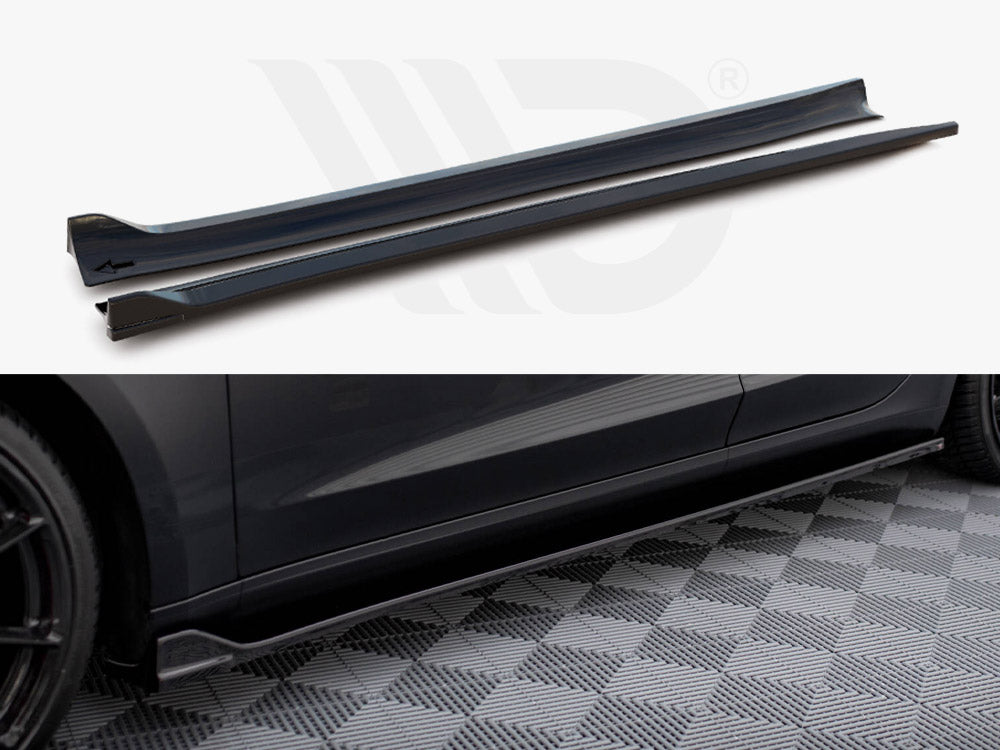 Side Skirts Diffusers V.2 Tesla Model 3 - Wayside Performance 