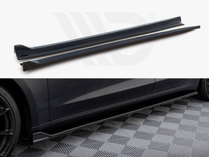 Side Skirts Diffusers V.2 Tesla Model 3 - Wayside Performance 