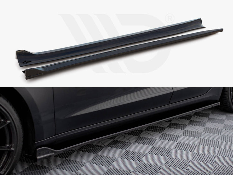 Side Skirts Diffusers V.2 Tesla Model 3 - Wayside Performance 