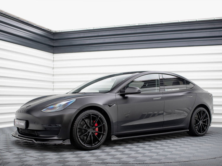 Side Skirts Diffusers V.2 Tesla Model 3 - Wayside Performance 