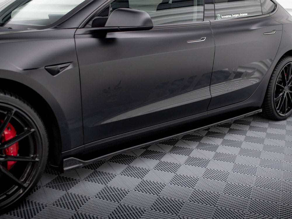 Side Skirts Diffusers V.2 Tesla Model 3 - Wayside Performance 