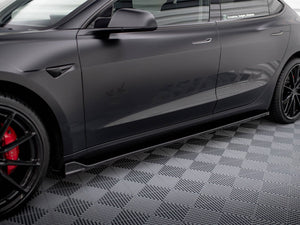 Side Skirts Diffusers V.2 Tesla Model 3 - Wayside Performance 
