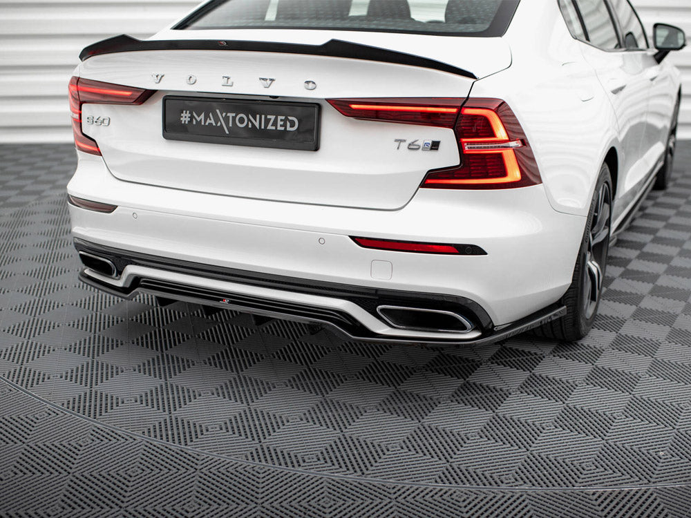 Central Rear Splitter (Vertical Bars) Volvo S60 / V60 R-Design Mk3 - Wayside Performance 