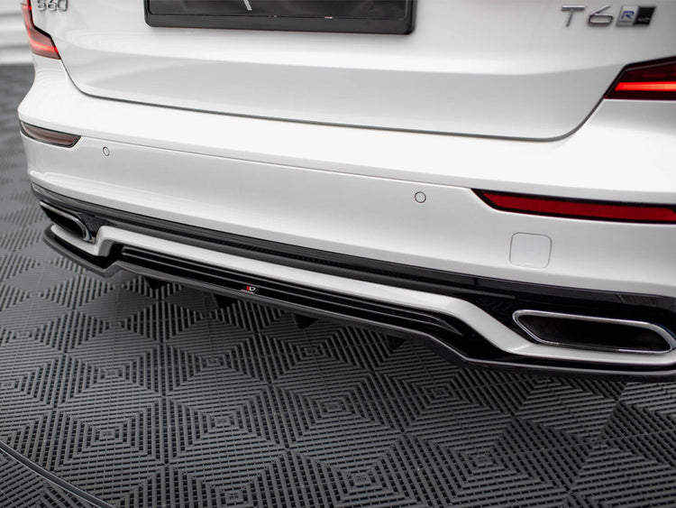 Central Rear Splitter (Vertical Bars) Volvo S60 / V60 R-Design Mk3 - Wayside Performance 