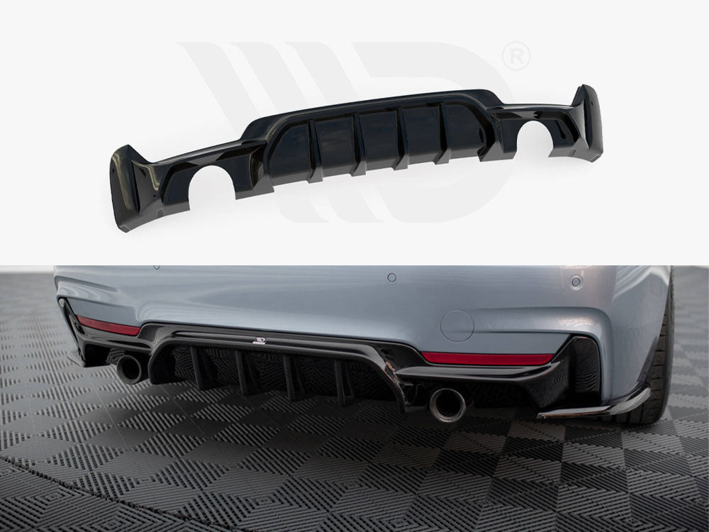 Rear Valance BMW 4 Coupe / Gran Coupe M-Pack F32 / F36 (Version with exhaust on both sides) - Wayside Performance 