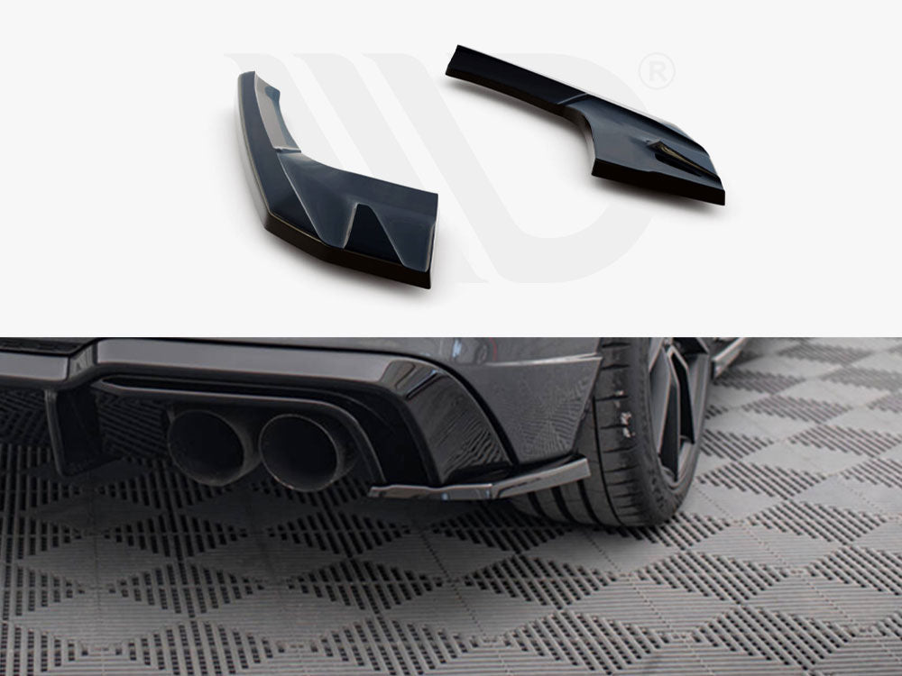 Rear Side Splitters V.2 Audi S3 / A3 S-Line Sportback 8V Facelift - Wayside Performance 