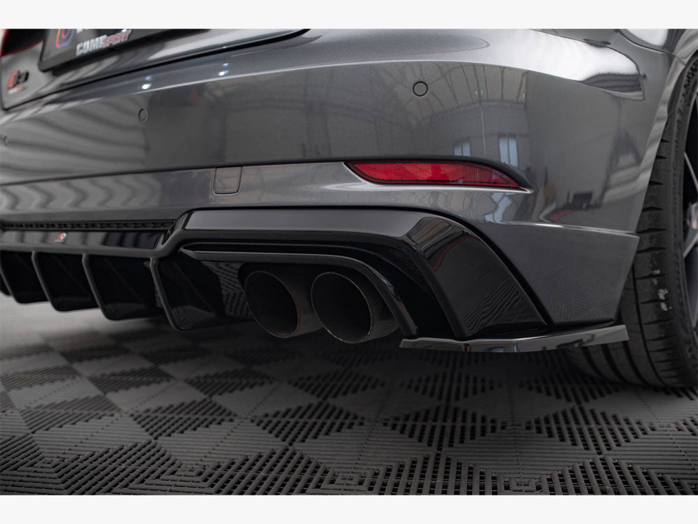Rear Side Splitters V.2 Audi S3 / A3 S-Line Sportback 8V Facelift - Wayside Performance 